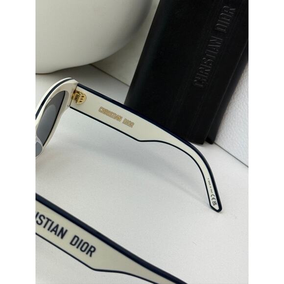 NEW Dior Pacific B2I Logo Sunglasses in White Mirror main image 9